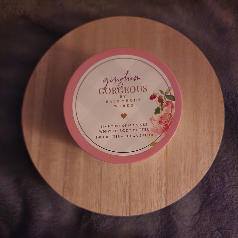 NWT GINGHAM GOREGEOUS WHIPPED BODY BUTTER